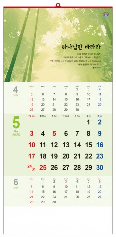 han-138-하나님만 바라라 (사이즈 340*700*13매)